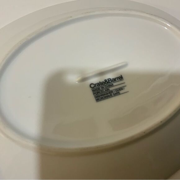 Crate and Barrel Oval Platter 10x7.5 “ Serving Platters – Set of 2 - Picture 13 of 14